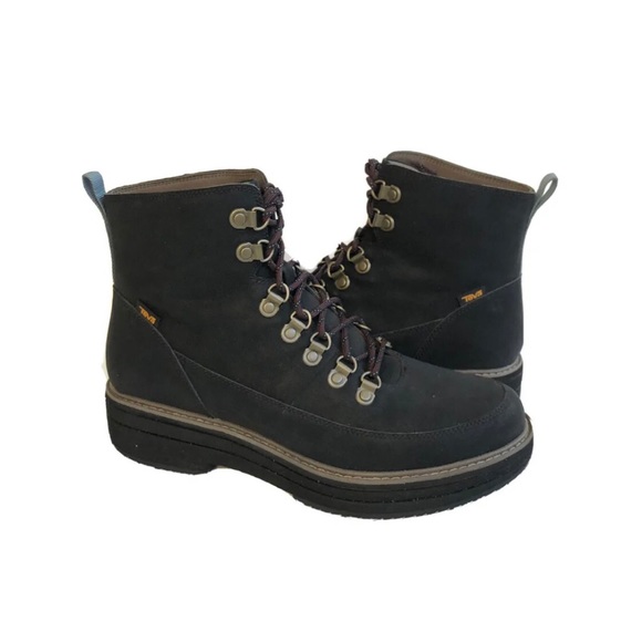 teva black waterproof boots